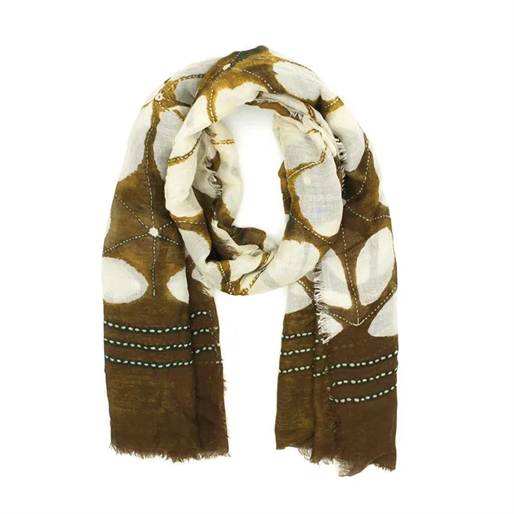 Cvjetni tiskani šal s017