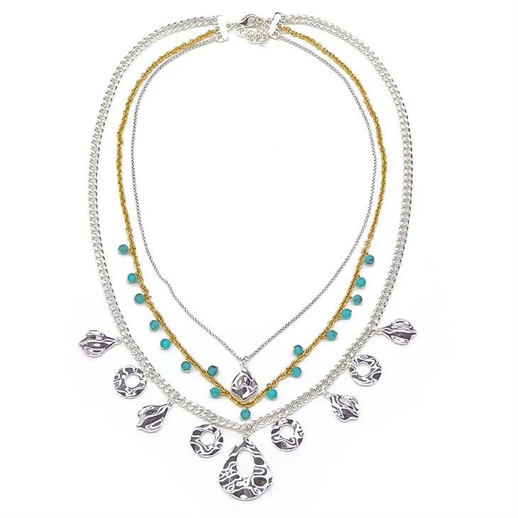 Slojeviti set ogrlica s lancem