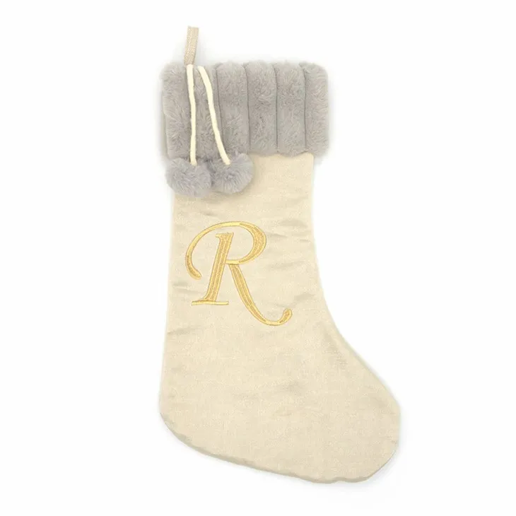 Plišane božićne čarape sa slovima